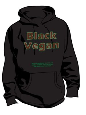 Black Vegan *Glow in the Dark* Hoodie